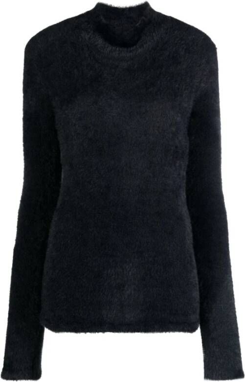 Twinset Aansluitende Turtleneck Sweater Black Dames