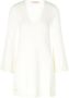 Twinset Korte ivoorkleurige gebreide jurk met Sangallo-borduursel White Dames - Thumbnail 1