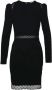 Twinset Mini Shift Jurk met Kantafwerking Black Dames - Thumbnail 3