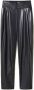 Twinset Zwarte Eco-lederen Broek Stijlvol en veelzijdig Black Dames - Thumbnail 1