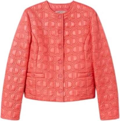 Twinset Light Jackets Oranje Dames