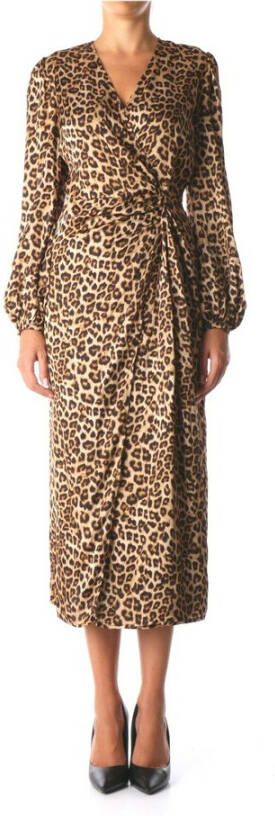 Twinset Dag Maxi -jurk Bruin Dames