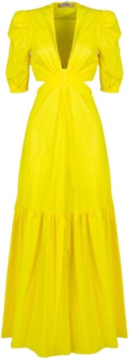 Twinset Maxi Dresses Yellow Dames