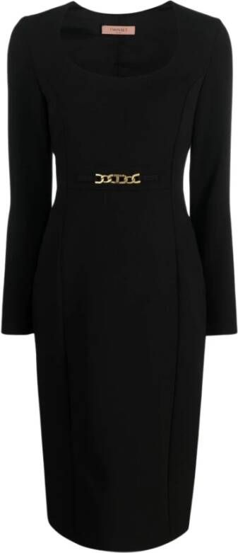 Twinset Midi Dresses Zwart Dames