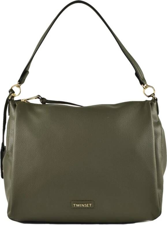 Twinset Militair Groene Handtas met Handtekening Stofzak Groen Dames