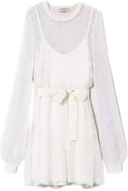 Twinset Mini Jurk Set White Dames