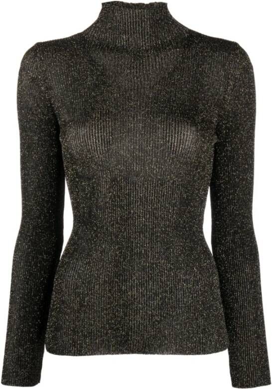 Twinset Mock-Neck Sweater Zwart Dames