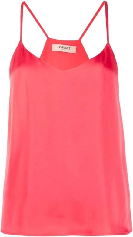 Twinset Mouwloos topje Rood Dames