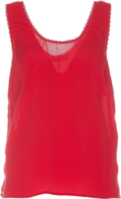 Twinset Mouwloos topje Rood Dames