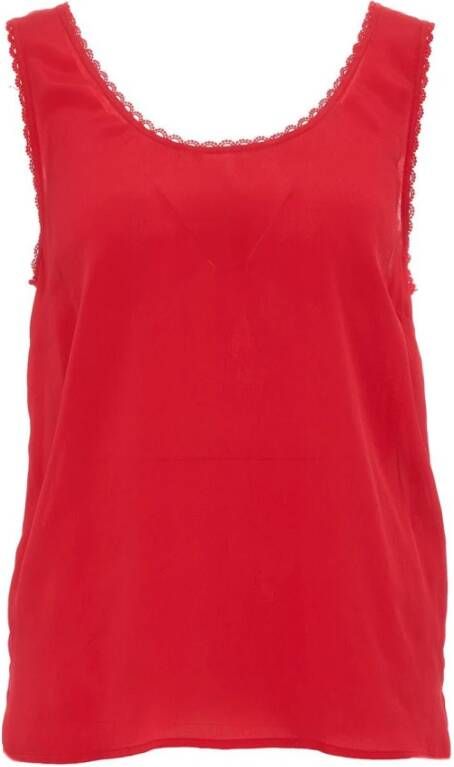 Twinset Mouwloos topje Rood Dames