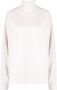 Twinset Metallic Wollen Blend Coltrui Sweater White Dames - Thumbnail 1