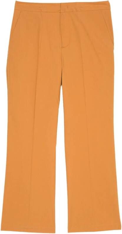 Twinset Leather Trousers Bruin Dames