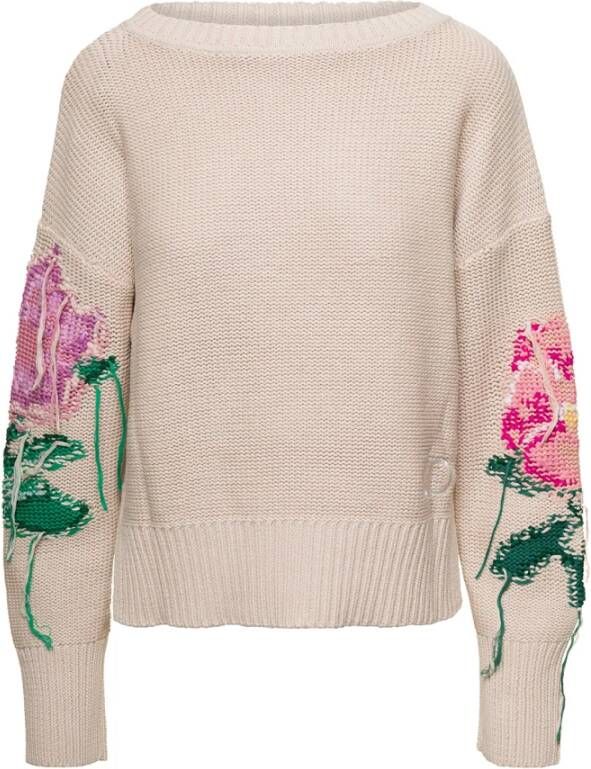 Twinset Round-neck Knitwear Beige Dames