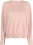 Twinset Ronde hals gebreide trui Pink Dames - Thumbnail 1