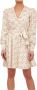 Twinset Gedessineerde Jurk Beige Dames - Thumbnail 1