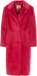 Twinset Single-Breasted Coats Roze Dames