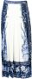 Twinset Blauwe Bloemenprint Wijde Broek Multicolor Dames - Thumbnail 1
