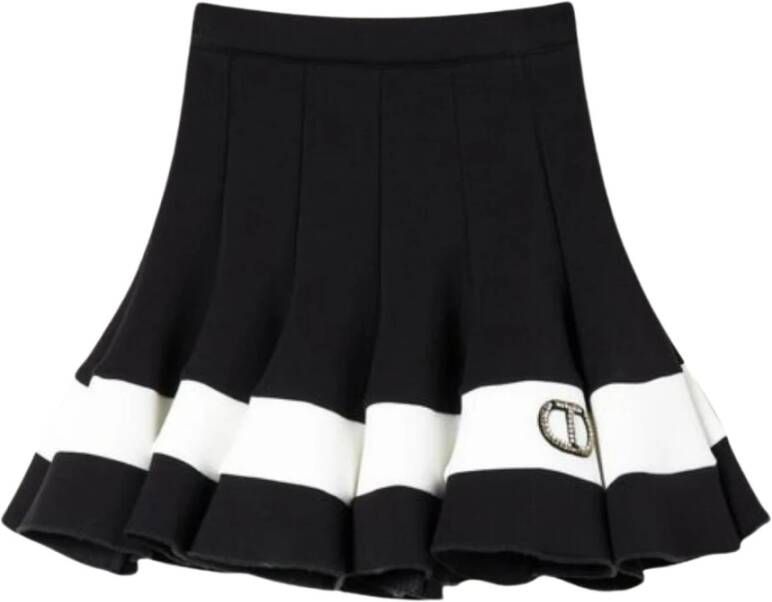 Aniye By Zwarte Zijde Blend Strass Top Black Dames