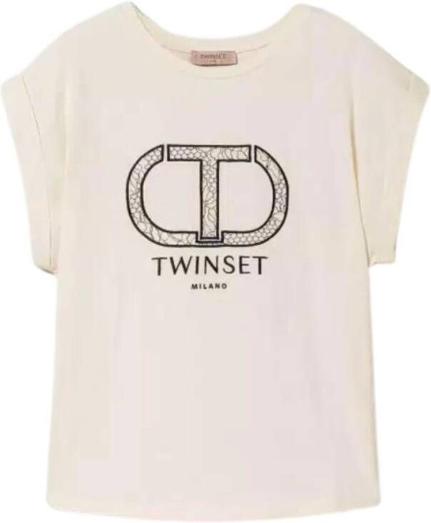 Twinset Ivory Twin-set T-shirts en Polos Beige Dames