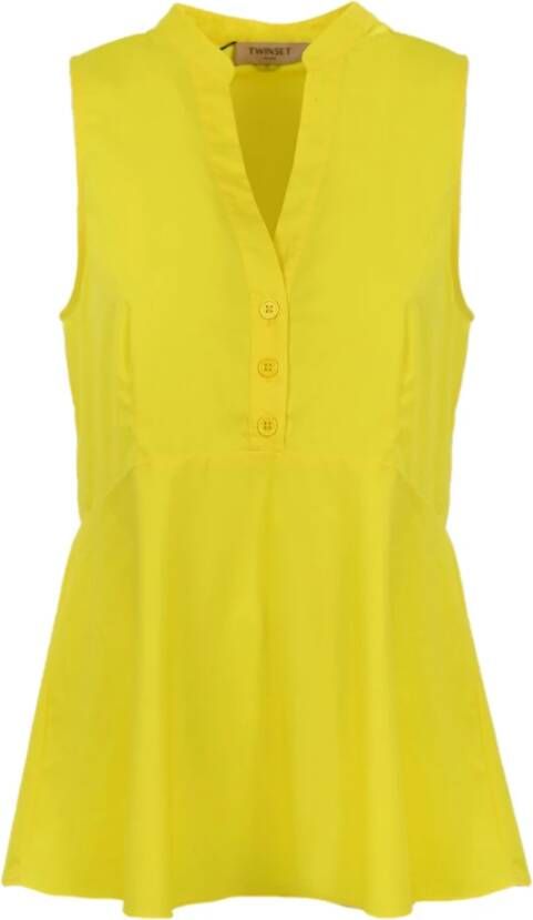 Twinset Sleeveless Tops Geel Dames