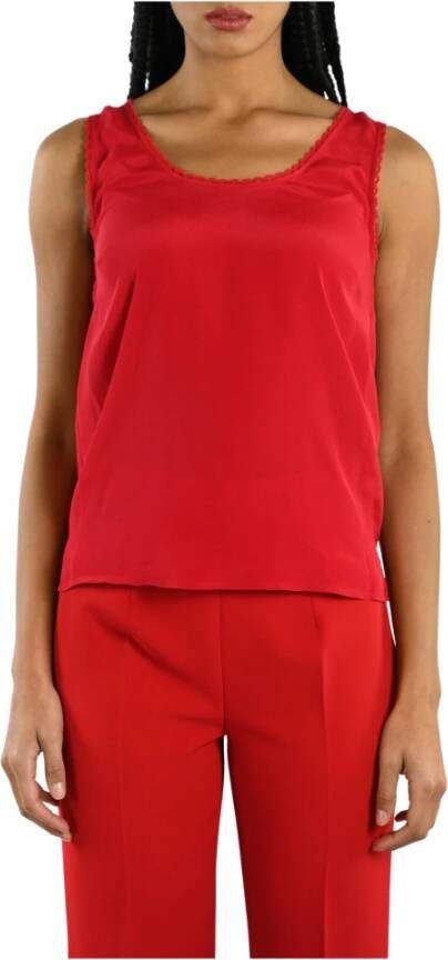 Twinset Sleeveless Tops Rood Dames