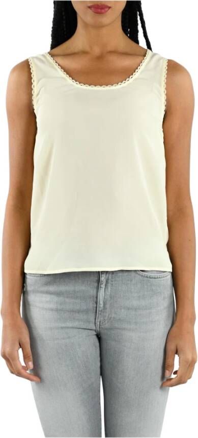 Twinset Sleeveless Tops Wit Dames