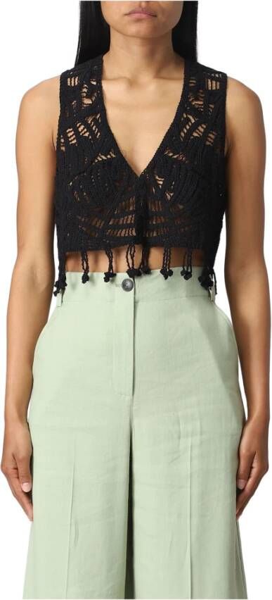 Twinset Sleeveless Tops Zwart Dames