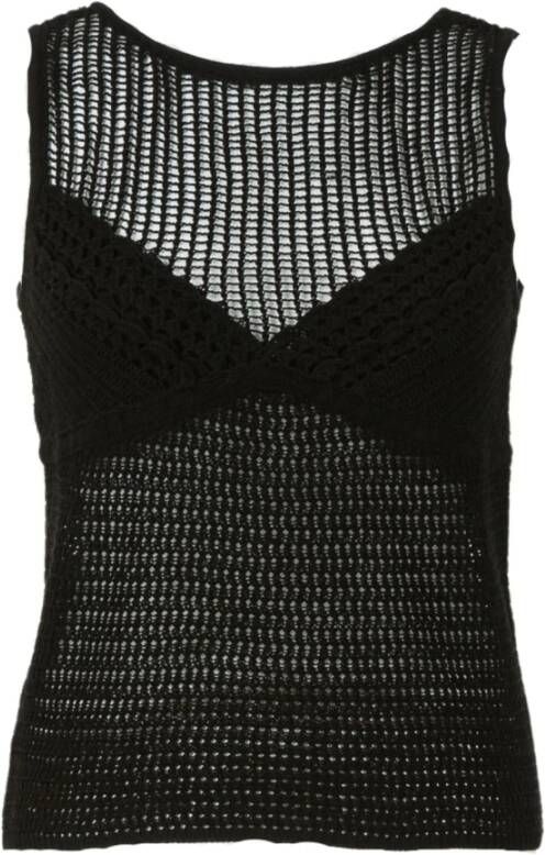 Twinset Sleeveless Tops Zwart Dames