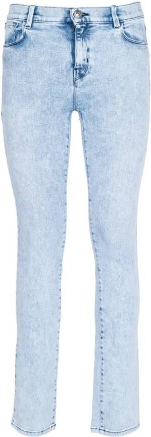 Twinset Strak gesneden jeans Blue Dames