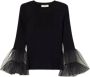 Twinset Stijlvolle Gebreide Top Zwart Dames - Thumbnail 2
