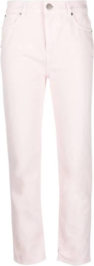 Twinset Straight Jeans Roze Dames