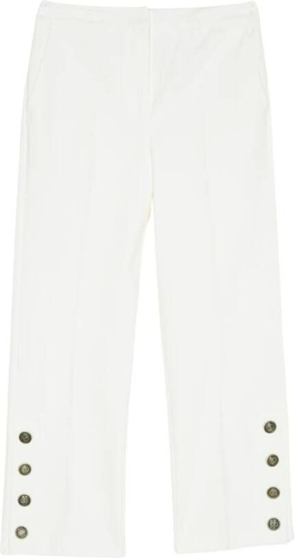 Twinset Straight Trousers Wit Dames