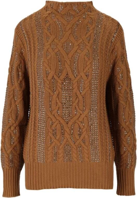 Twinset Bruine Dolcevita Twin Set Sweaters Brown Dames