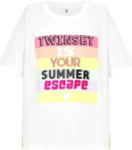 Twinset T-shirt Wit Dames
