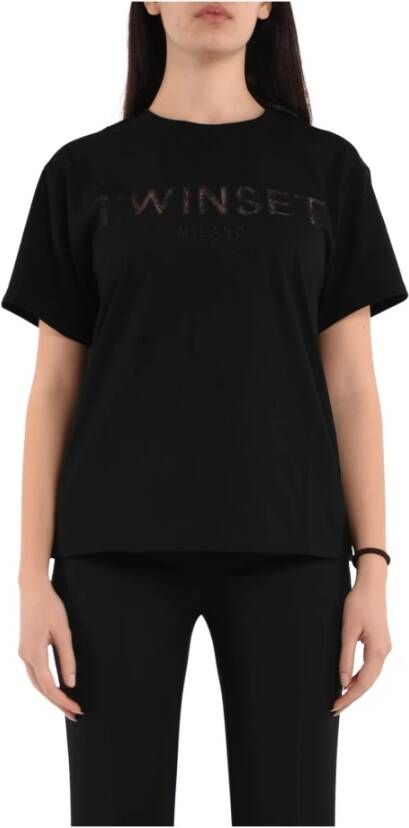 Twinset T-shirt Zwart Dames