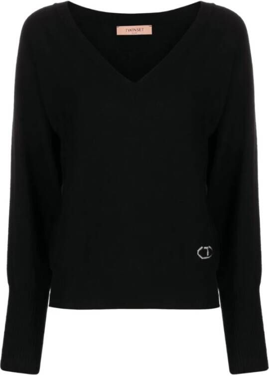 Twinset Topje met lange mouwen Zwart Dames