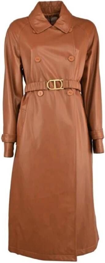 Twinset Trench Coats Bruin Dames