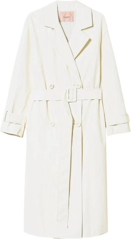 Twinset Trench Coats Wit Dames