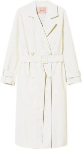 Twinset Trenchcoat Wit Dames