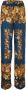 Twinset Blauwe Sjaalprint Hoge Taille Broek Multicolor Dames - Thumbnail 1