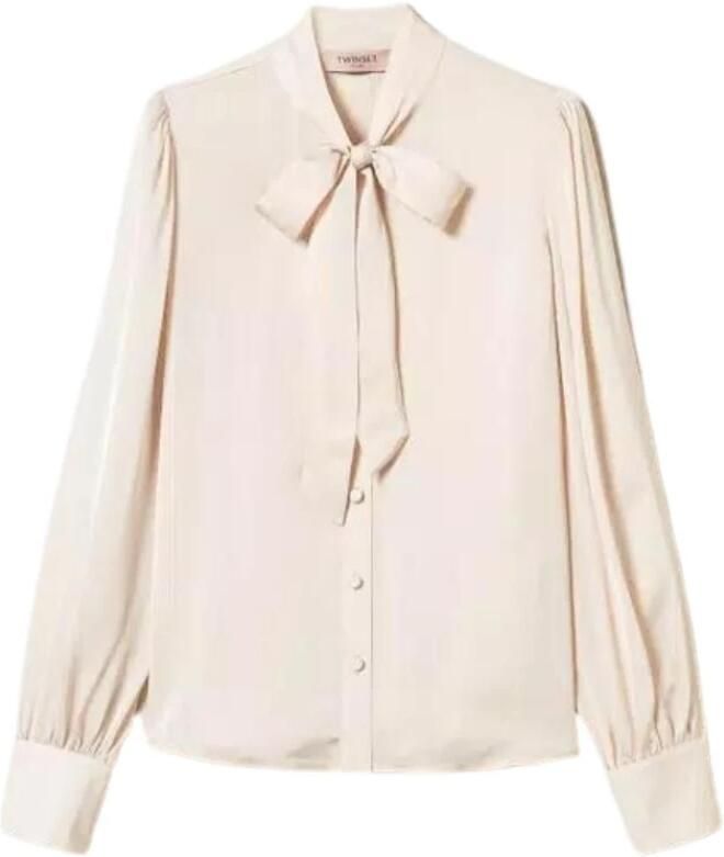 TWINSET MILANO Dames Blouses 242tp2131 Creme - Foto 3
