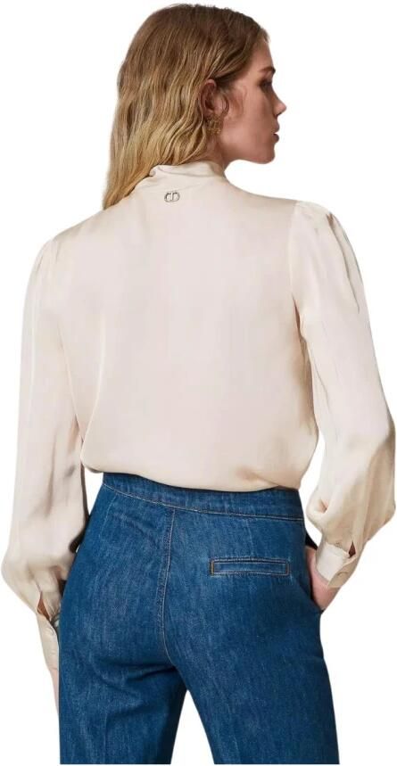 TWINSET MILANO Dames Blouses 242tp2131 Creme