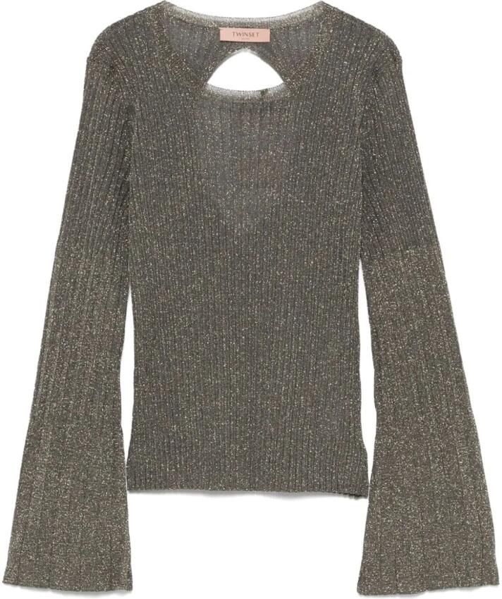 TWINSET MILANO Dames Tops & T-shirts 242tt3463 Taupe - Foto 5