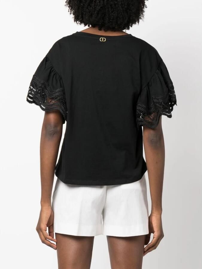 TWINSET MILANO Dames Tops & T-shirts Knitted Blouse Zwart - Foto 2