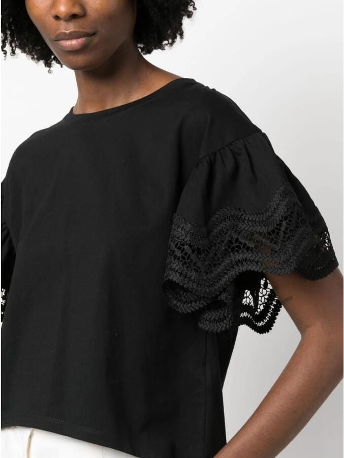 TWINSET MILANO Dames Tops & T-shirts Knitted Blouse Zwart - Foto 1