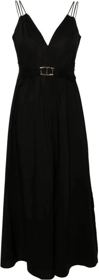 TWINSET MILANO Dames Jurken Woven Dress Zwart - Foto 5