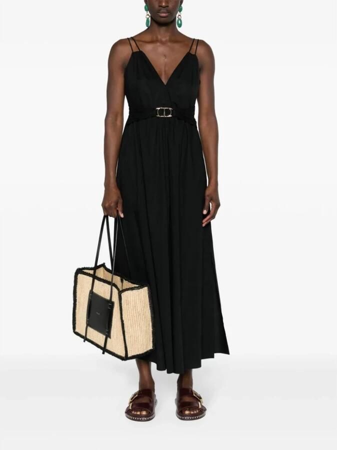 TWINSET MILANO Dames Jurken Woven Dress Zwart - Foto 2