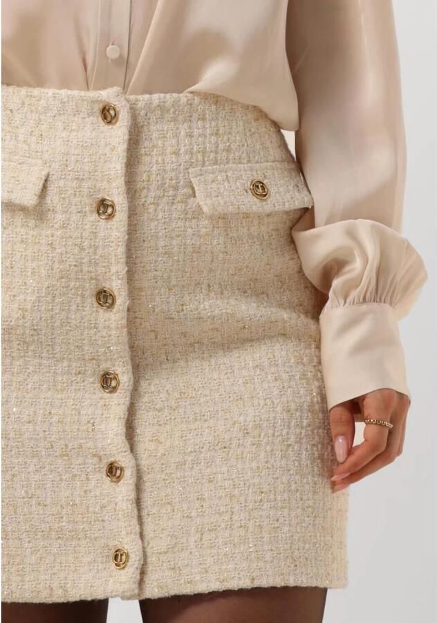 TWINSET MILANO Dames Rokken 242tp2125 Gebroken Wit - Foto 5