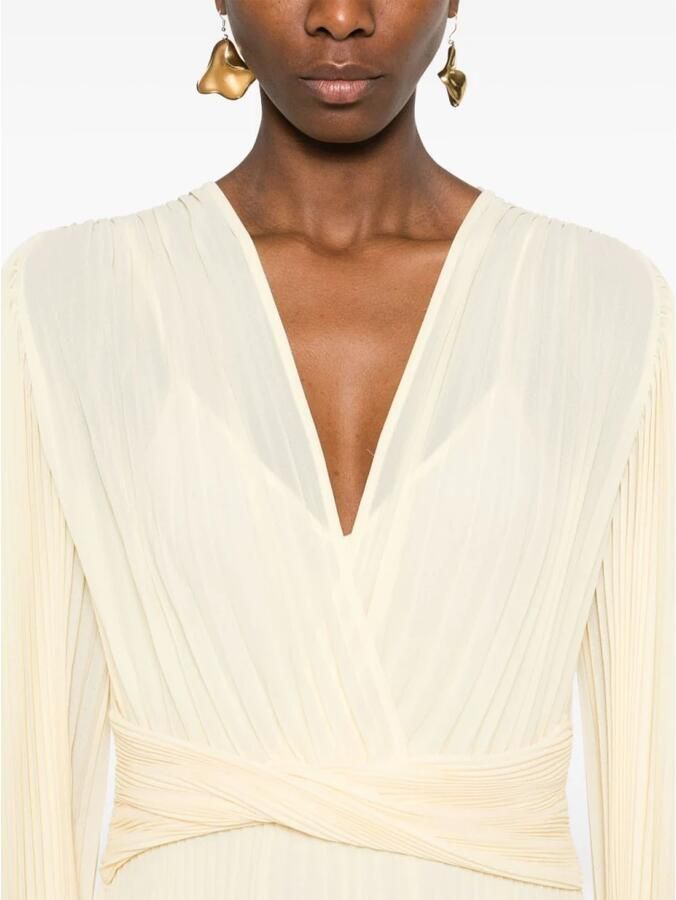 Twinset Elegante Crème Jurk voor Vrouwen Beige Dames