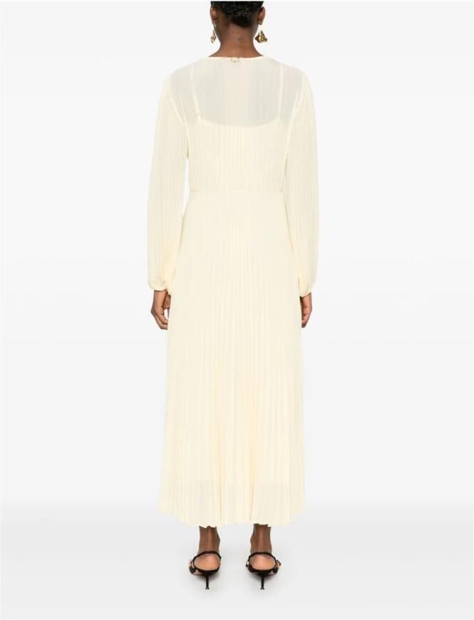 Twinset Elegante Crème Jurk voor Vrouwen Beige Dames - Foto 3